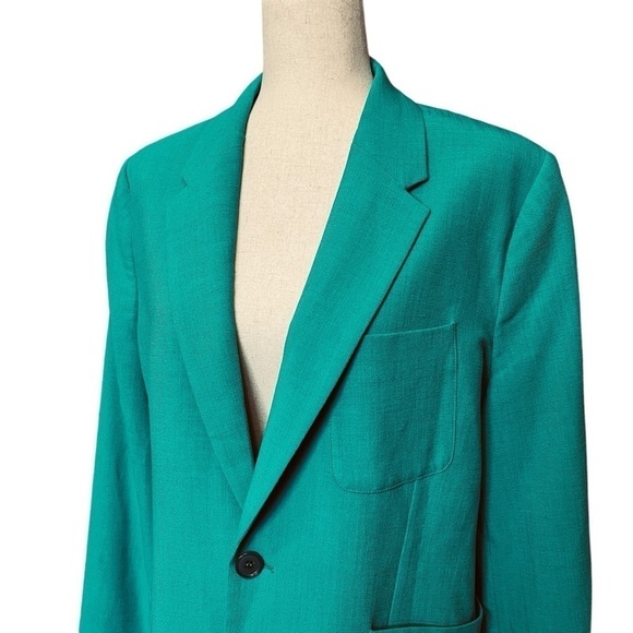 BAUM UND PFERDGARTEN Women’s Bristol One Button Blazer. Teal Blue Size 40 #1288 - Picture 6 of 11